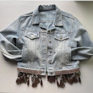 MINKPINK Upcycled Denim Jacket